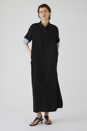 RIM.ARK(リムアーク)|Polo design maxi OP/ワンピース/ブラック の RIM.ARK(リムアーク)|Polo design maxi OP/ワンピース/ブラック の