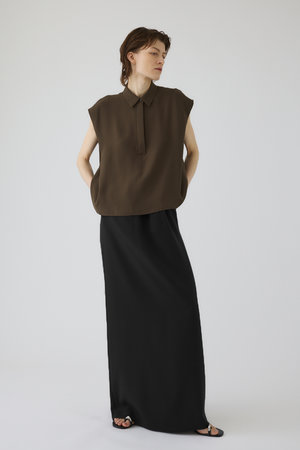 RIM.ARK(リムアーク)｜Side slit maxi SK/スカート/ブラック の通販