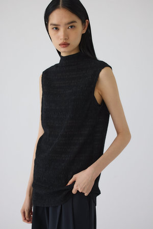 RIM.ARK(リムアーク)｜Random shirring tops/トップス/ブラック の通販