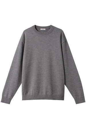 ATON(エイトン)｜【MEN】WOOL WASHI クルーネック セーター/グレー の通販｜ELLESHOP・(エル・ショップ)