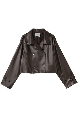 MIDIUMISOLID(ミディウミソリッド)｜synthetic leather double trench