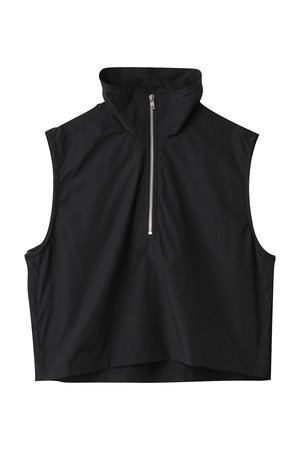MIDIUMISOLID(ミディウミソリッド)｜C/Ny high neck zip vest.M ベスト