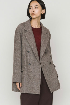 MIDIUMISOLID(ミディウミソリッド)｜ダブルブレストツイードジャケット