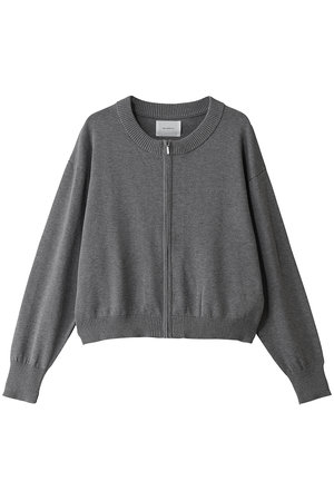 MIDIUMISOLID(ミディウミソリッド)｜calm zip knit ニット/l.gray の