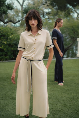 HANRO(ハンロ)｜【HANRO 140YEARS】ジャンプスーツ/ベージュ の通販  