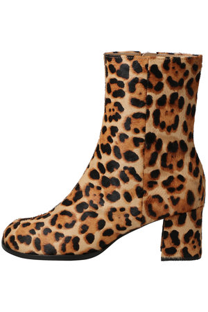 HEWN(ヒューン)｜レオパード柄アンクルブーツ/レオパード の通販