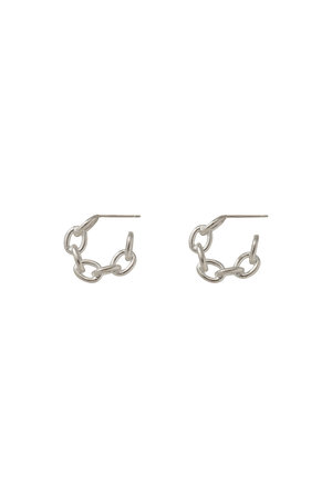 PREEK(プリーク)｜YU-KIN CHAIN HOOP ピアス/シルバー の通販