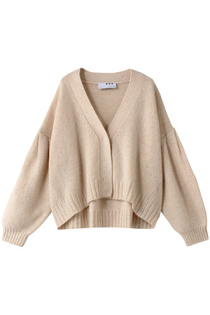 three dots(スリードッツ)｜メランジ ワイドプルオーバー/ベージュ の