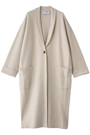 three dots(スリードッツ)｜フェルトセーター コートカーディガン