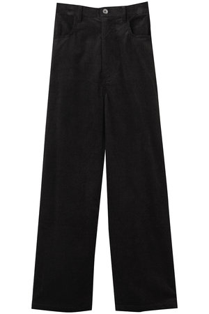 three dots(スリードッツ)｜バルキーコーデュロイ パンツ/ブラック の