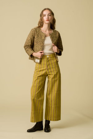 エスゼットブロックプリント】OVERSIZE STRIPE SHIRT SZ BLOCKPRINTS(エスゼット ブロックプリント)｜GURU TOP THICK STRIPE
