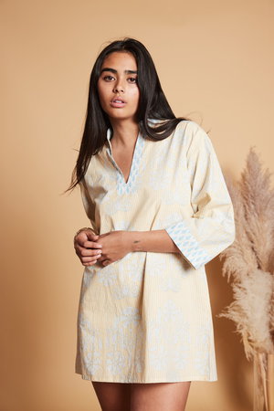 SZ BLOCKPRINTS(エスゼット ブロックプリント)｜SHORT DOUCE DRESS