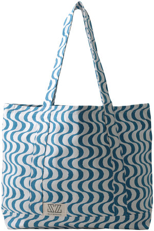 sz blockprints マーケットバック　トートバッグ SZ BLOCKPRINTS(エスゼット ブロックプリント)｜MEDIUM TOTE WAVY