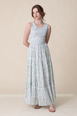 【新品未使用　SZ BLOCKPRINTSエスゼット ブロックプリントドレス】 SZ BLOCKPRINTS(エスゼット ブロックプリント)｜CECILIA DRESS