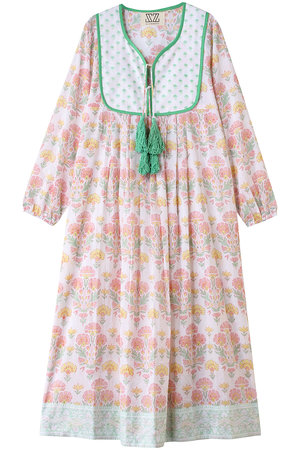 SZ BLOCKPRINTS(エスゼット ブロックプリント)｜KITTY DRESS GERANIUM