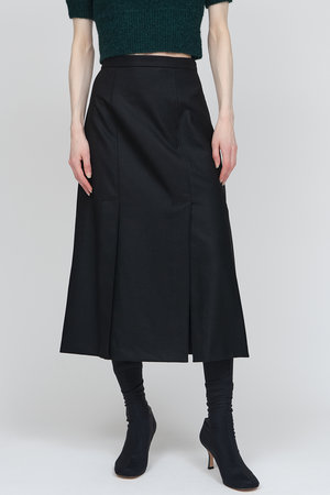 IIROT(イロット)｜フランネル スカート/ブラック の通販