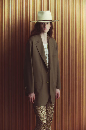 COUTURE D’ADAM クチュールドアダム ジャケット ブレザー ベージュ セール】COUTURE D'ADAM (クチュール ド アダム) Scotish check
