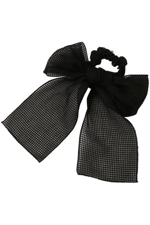 TRESSE(トレス)｜Mesh Ribbon Chouchou/ブラック の通販｜ELLESHOP