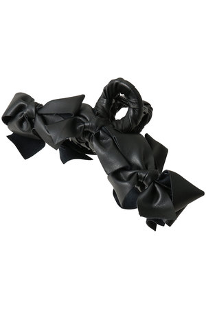 TRESSE(トレス)｜Leather Ruban Clip/ブラック の通販｜ELLESHOP