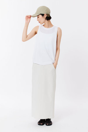 新品 スタニングルアー シュランクジャガードスカート ホワイト STUNNING LURE(スタニングルアー)｜シュランクジャガード