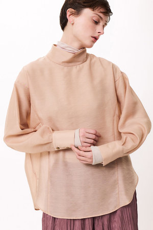 スタニングルアー シースルー長袖シャツ ベージュ STUNNING LURE