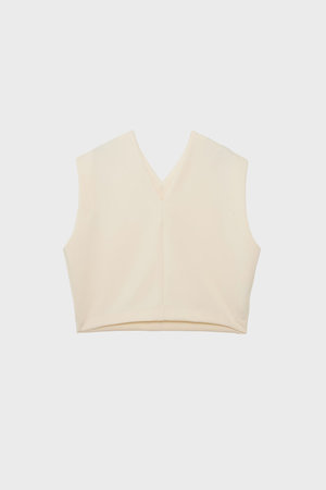 美品　スタニングルアー　ボリーム　ベスト　トップス　emmi イエナ　マチャット STUNNING LURE(スタニングルアー)｜ニットベスト/ブラウン の通販