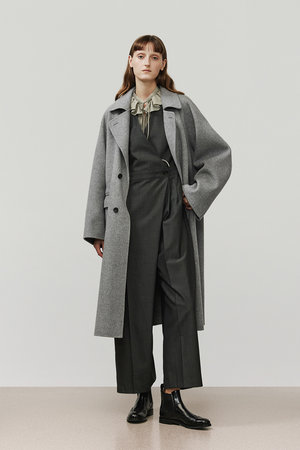 DEPAREILLE(デパリエ)｜モヘアポプリンコンビネゾン/グレー の通販