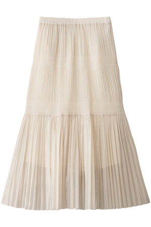 DEPAREILLE(デパリエ)｜オーガンジーティアードプリーツスカート