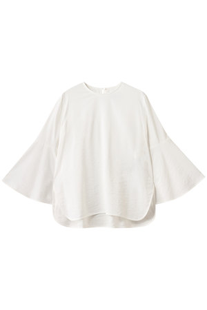 最終値下げ！デパリエ　シルクブラウス DEPAREILLE(デパリエ)｜シルクフレアスリーブブラウス/ホワイト の通販