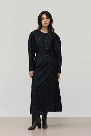 【新品タグ付き】デパリエ　ロングスカート SHEERSUCKER CHECK SKIRT / シアーサッカーチェックスカート