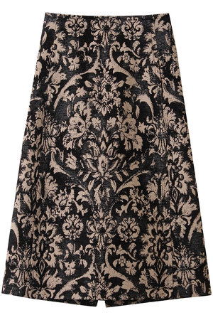 DEPAREILLE(デパリエ)｜モールジャカードスカート/ベージュ の通販