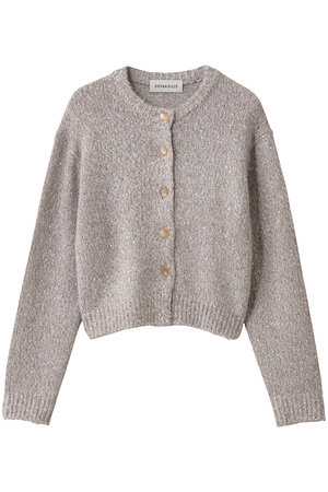 DEPAREILLE(デパリエ)｜シークインローゲージリブカーディガン