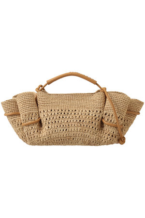 HEREU(ヘリュー)｜Arta Mini Crochet Raffia 2wayカゴバッグ