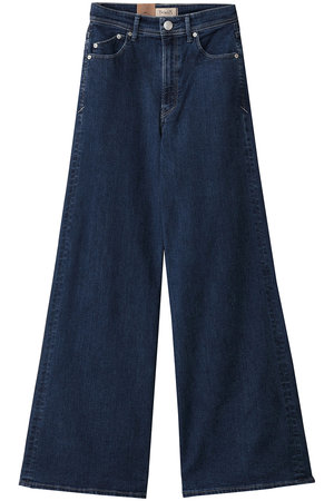 YANUK(ヤヌーク)｜ワイドフレアデニム/ウォーンインディゴ の通販