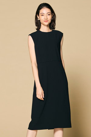 BEIGE，(ベイジ，)｜CINDY（シンディ）/クルーネックドレス/Black