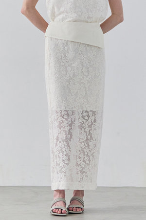 BEIGE，(ベイジ，)｜【予約販売】FLUORITE / 異素材コンビ レース