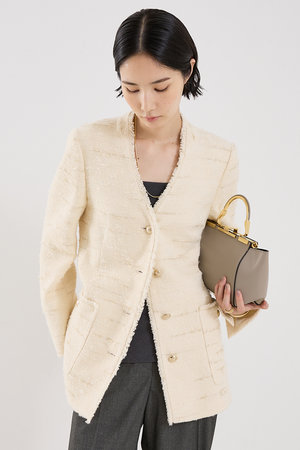 THE STORE by C'(ザ ストア バイシー)｜【COCUCA】ツイードVネック