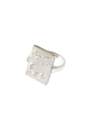 PLOW プラウ/リング シルバー925 スモーキークオーツ PLOW(プラウ)｜ Lettering Square リング/シルバー の通販｜ELLESHOP