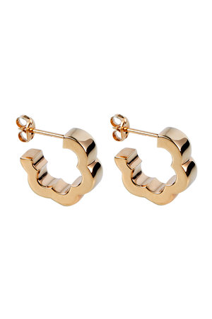 PLOW(プラウ)｜【予約販売】Flower Line ピアス（ペア）/ゴールド の