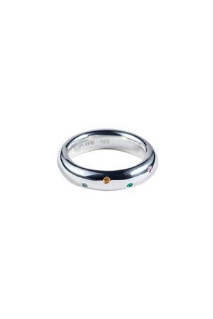 PLOW(プラウ)｜【予約販売】Drop リング Multi Stone/シルバー の通販