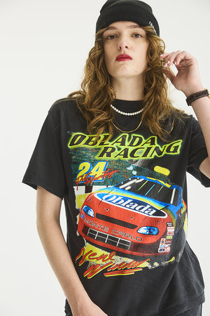 Oblada(オブラダ)｜RACING Tシャツ/ブラック の通販｜ELLESHOP・(エル・ショップ)