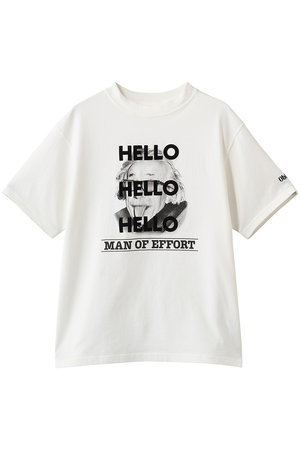 oblada 白 Tシャツ MAN OF EFFORT Oblada(オブラダ)｜【ELLE SHOP限定】MAN OF FEFFORT Tシャツ/ホワイト