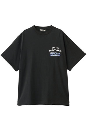 Oblada(オブラダ)｜SNOWFLAKES Tシャツ/ブラック の通販｜ELLESHOP