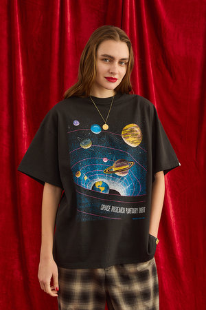 Oblada(オブラダ)｜PLANET Tシャツ/ブラック の通販｜ELLESHOP・(エル
