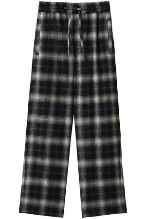 Oblada(オブラダ)｜オンブレチェックパンツ/ブラック の通販｜ELLESHOP