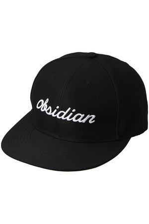 OBSIDIAN(オブシディアン)｜OD CURSIVE EMBROIDERY CAP/ブラック 