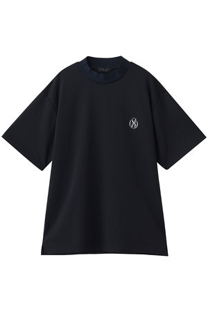 OBSIDIAN(オブシディアン)｜【MEN】PIQUE MOCK NECK T-SHIRT/ネイビー