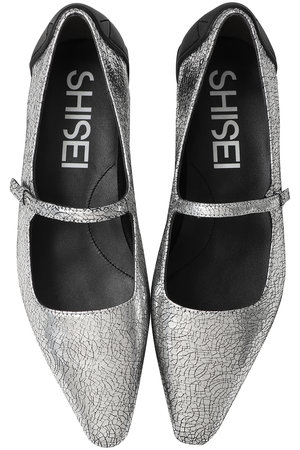 SHISEI(シーセイ)｜CHISEL TOE MARY JANE（レイン対応）/シルバー の