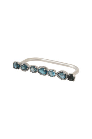 Adlin Hue(アドリン ヒュー)｜London Blue Topaz Milena Double リング