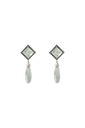 Adlin Hue(アドリン ヒュー)｜Green Amethyst ピアス/グリーン の通販